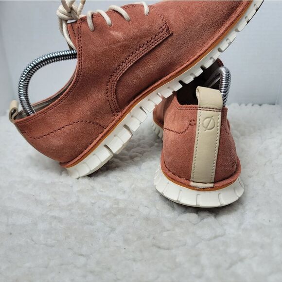 Cole Haan ZeroGrand Suede Oxford Shoes Men’s 9M Rust Brown Grand.OS Lace Up Up main image 9